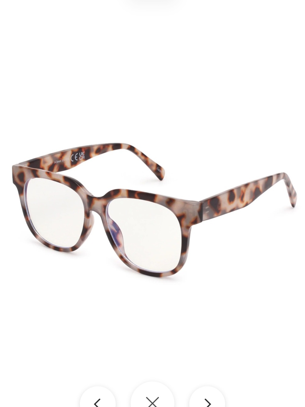 Tortoiseshell Square Women's Blue Light Glasses